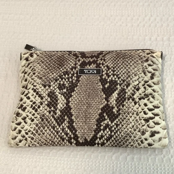 Tumi Snakeskin Print Tote
